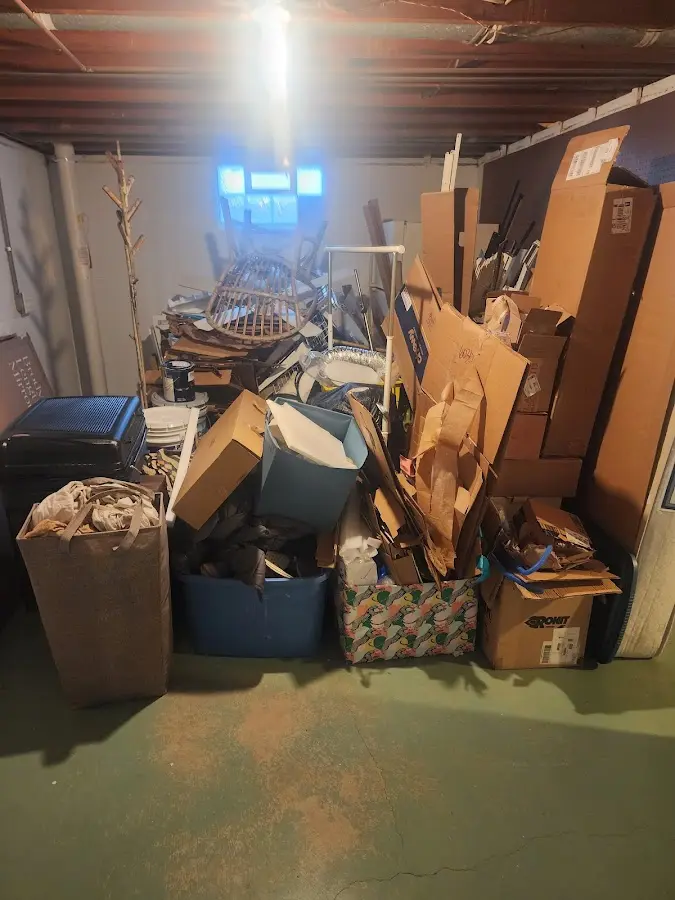 Roll-off dumpster container at job site for Yard Waste Dumpster Rental in Highland Springs